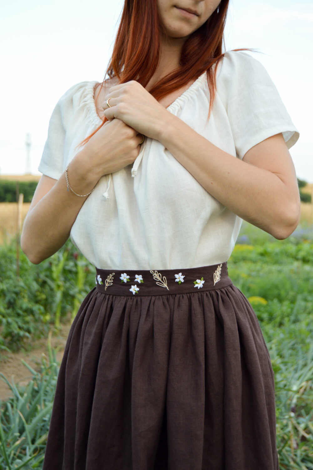 Belle Hand Embroidered Skirt - Image 6