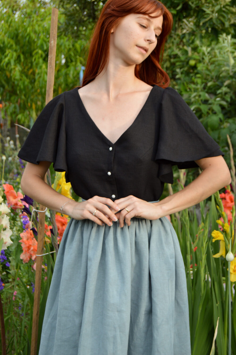 Juliette Blouse with Butterfly Sleeves - Image 7